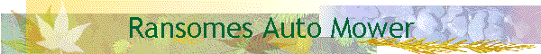 Ransomes Auto Mower