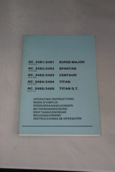 Merry Tiller AC Series 367-371 Operating Instructions